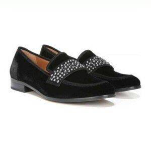 NWOB SARTO Franco Sarto Women's Johanna Black velvet Loafers